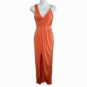 Revolve NBD Sangria Gown in Sherbert Women XXS Orange Maxi Cocktail Party NEW